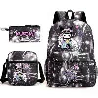 ราคา Sanrio Kuromi การ์ตูนนักเรียนโรงเรียนประถมกระเป๋าเป้สะพายหลัง Sanrio Starry Sky กระเป๋าเป้สะพายหลังไหล่คู่ชุด 3 ชิ้น (1731867101194651176)
