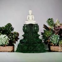 ราคา พระแกะสลัก หินขาวพม่า หรือ หินอ่อน ขนาดหน้าตัก 3 นิ้ว พร้อมฐานสูง 7 นิ้ว ฐานพระแก้วหินเขียวอินเดีย นํ้าหนัก 3 กิโลกรัม พระพุทธรูป (1730080257884261021)