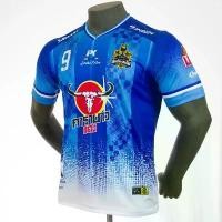 ราคา เสื้อฟุตบอล เสื้อกีฬาพิมพ์ลาย คอวี ทีม ขี้เหล้ากะเตะเป็น เนื้อผ้า Micro Polyester ขาย (1734829722732365329)
