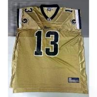 ราคา เสื้ออเมริกันฟุตบอลของแท้ (มือสอง) ทีม St. Louis Rams เบอร์ 13 - Kurt Warner Size 2XL ใช้สำหรับสวมใส่หรือเก็บสะสม (1734511872854230772)