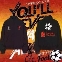 ราคา เสื้อแจ็กเก็ตแขนยาว ทีม Liverpool Football You'll Never Give Up Cool Men's Zip Jacket (1733379284195509351)
