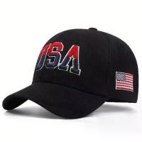ราคา หมวกเบสบอลแฟชั่นผู้ชาย 1 ชิ้น ปักลาย USA สำหรับผู้ชายและผู้หญิง skull cap หมวก รถไฟ ของ แท้ (1733509651800229077)