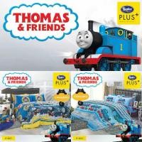 ราคา SATIN PLUS ชุดผ้าปูที่นอน รถไฟโทมัส Thomas & Friends [2 ลาย] #Total ซาติน รถไฟ โทมัส โทมันแอนด์เฟรนด์ (1729622745641879881)
