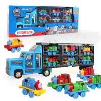 ราคา Thomas รถไฟ รถไฟโทมัส รถไฟ Thomas รถบรรทุกตู้โชว์รถไฟโทมัส6คัน (1734692264987690771)