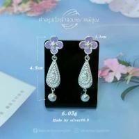 ราคา ต่างหูเงิน เงิน99.99 เครื่องรางนำโชค เรียกทรัพย์ เสริมดวง ต่างหูลงยา ต่างหูดอกไม้ ต่างหูห้อย เงินสุโขทัย ต่างหูทำมือ (1735445404882929526)