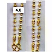 ราคา สร้อยคออิตาลี 2 กษัตริย์ เงิน ทอง ลายเม็ดมะยม น้ำหนัก 2 บาท มีความยาว 18 นิ้ว 20 นิ้ว 24 นิ้ว ใส่ไปแล้วไม่ลอกไม่ดำ ใช้ได้นานเป็นปี ของจริงสวยงามตรงปก (1735363142877742859)