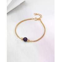 ราคา สร้อยข้อมือโซ่รูปงูเงิน S925 ประดับอเมทิสต์, สร้อยข้อมืออเมทิสต์สีทองชุบทอง 18 กะรัต ปรับขนาดได้สไตล์วินเทจ, เครื่องประดับคริสตัลธรรมชาติ สร้อยข้อมือลูกปัดอเมทิสต์แบบมินิมอล, เงิ (1735344625565337144)