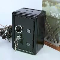 ราคา กล่องเก็บของปลอดภัยขนาดเล็ก ธนาคารรักษาความปลอดภัย กระปุกออมสิน พร้อมรหัสล็อคและรหัสผ่าน เหมาะสำหรับเก็บเอกสารที่บ้าน เงิน และเครื่องประดับ มีค่า 7 นิ้ว x 4.7 ซม. 3.9 นิ้ว สีดำ 1 ชิ้น (173280128672815