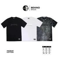 ราคา BEHIND เสื้อยืด สกรีนนูน Logo brand รหัส BHL05 แขนสั้น แขนยาวOversize เสื้อยืดชาย หญิง ผ้า ยก กระสอบ เสื้อผ้า เม พรีมายา ผู้หญิง วัยกลาง คน หรู หรา ลูกไม้ เกาหลี ต (1733690821471012752)