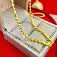 ราคา สร้อยคอทองโคลนนิ่งเหมือนแท้ น้ำหนัก1บาท ขนาด2มิล ยาว24นิ้ว ทองชุบ เครื่องประดับ 0436 สุดปัง คอ คู่ รัก (1734149297295296010)