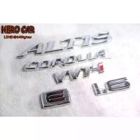 ราคา ชุดโลโก้ LOGO ALTIS ,COROLLA และ VVT-i ,1.6 ,E มีขอบ สีเงิน ชุป ติดท้ายรถยนต์​ TOYOTA ALTIS COROLLAรุ่นอัพเกรด (1735321870325351556)