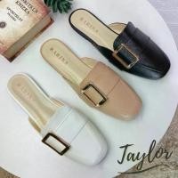 ราคา รองเท้าเปิดส้น Rarin [Taylor] มีไซส์ 36-41 ตกแต่งด้วยเข็มขัด ไม่เรียวสำหรับไซส์ใหญ่ (1731750211201893484)