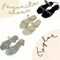 ราคา Taylor (FS5) รองเท้าแตะพื้นนุ่ม ไซส์ 36-45 คาดเพชร รัดข้อเท้า รองเท้าไซส์ใหญ่ ปานกลาง รองเท้าแบบมีสายรัดส้น (1730141467580795601)