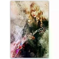 ราคา ULAR Taylor Swift Wall Art Canvas Music Singer Taylor Swift Poster Wall Decor Retro Taylor Swift Guitar Poster Print Painting Taylor Swift a... 0829 Frame Poster (1735427030890677528)