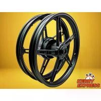 ราคา ล้อแม็คFINN ล้อแม็ก สำหรับ FINN YAMAHA,ล้อแม็คขอบ 17 นิ้ว 5 ก้าน ลายเดิม (สีดำล้วน) รับประกัน 6 เดือน (1733088139717609430)