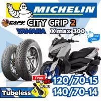 ราคา Michelin CITY GRIP 2 ยางมอเตอร์ไซค์ สำหรับ YAMAHA Xmax 300 ขนาด 120/70-15 และ 140/70-14 (1735038493703833017)