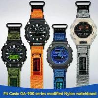 ราคา สายผ้าแคนวาสสำหรับนาฬิกา Casio G-SHOCK รุ่น GA-900 GA900 สายนาฬิกาแบบดัดแปลง กันน้ำ สายไนลอนสำหรับกีฬา GA 900 DW-6900 (1735445863894385985)