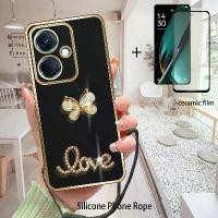 ราคา เคสคริสตัลแวววาวสำหรับ OnePlus Nord CE3 OPPO K11 5G ตัวป้องกันหน้าจอ ฟิล์มเซรามิกและสายรัดโทรศัพท์ซิลิโคนสำหรับเด็กผู้หญิง เคส Rhinestone (1729828608486640557)