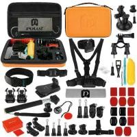 ราคา PULUZ 53 in 1 Accessories Total Ultimate Combo Kits with Orange EVA Case for GoPro, Insta360, DJI and Other Action Cameras (1729620284588001613)