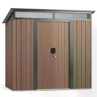 ราคา 【คริสตัล】โรงเก็บของกลางแจ้งขนาด 6’x4’ โรงเก็บของโลหะสำหรับสวนพร้อมประตูเลื่อนที่ล็อกได้ อ่างเก็บเครื่องมือและจักรยานอเนกประสงค์แบบโปร่งใส ปรับแต่งได้ (1735123308490425724)