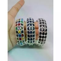 ราคา กำไลเงิน ล้อมพลอยนพเก้า ความกว้าง 6เซนติเมตร พร้อมส่ง (1735442530344732036)
