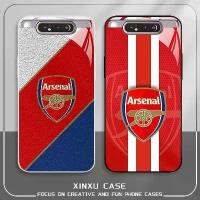 ราคา For Samsung Galaxy A90 4G Premier League Arsenal Football Club Tempered glass phone case (1734369002952820622)