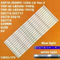 ราคา แถบไฟหลังแบบ LED 【L Crystal】 สำหรับรุ่น 55C715 55C811 55C815K 55C715 55C717 55C716 55C78 TCL 55P10 3030FC 12X6 LX20200106 YHF 4C LB5506 YH10J (1734797596591622139)