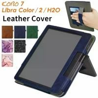 ราคา 【Crystal】 For KOBO Libra Colour/Libra 2/Libra H2O Case HandStrap Stand Card Slot 7 inch Smart Cover Ebook N428 N418 N873 Protective Shell (1734889244289566120)