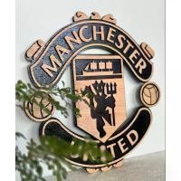 ราคา ✰ป้ายตกแต่งแขวนผนัง แมนยู Manchester United ลายไม้เคลือบเงา-3D✳ลดราคา (1735256013978961079)