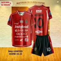 ราคา BALI UNITED HOME เสื้อฟุตบอล/เสื้อ SUPPORTER ฟรีชื่อ Set & Back Number (1734492336816948335)