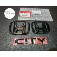 ราคา 1 ชุด 3ชิ้น โลโก้ HONDA CITY (SEDAN) ด้านหน้าแลัท้ายรถ สีดำโครม Black Chrome HONDA CITY 1.0 TURBO RS 4ประตู 2020-2025 (1735366790157797115)
