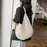 ราคา Artistic Crochet Bag for Women, New Forest Style, Large Handmade Crochet Bag for Holidays, Single Shoulder (1734255551716492840)