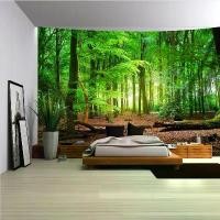 ราคา 【Fourr】 Enchanting Forest Tapestry - The perfect home decor that adds a touch of nature and tranquility to your living space (1735174578957092222)