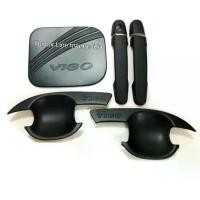 ราคา ✮vigo วีโก้ใส่ได้ทุกรุ่น เบ้ากันรอย ครอบมือจับ ครอบฝาถังน้ำมัน สีดำรุ่นCAB✥ (1732846447716828731)