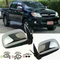 ราคา vigoชุบโครเมี่ยม Toyotaกระจกข้าง กระจกมองข้าง ปรับไฟฟ้า 3 สาย for Toyota Vigo 2004-2011 (1735473787563181829)