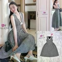 ราคา M2 งานป้าย Widelia@Real Dress ชุดเดรสยาวผ้าทอสลับลายริ้ว+เข็มกลัดดอกไม้ สำหรับผู้หญิง เสื้อผ้าแฟชั่นผู้หญิง ไซส์ S-L (1734738154577626202)