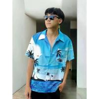 ราคา INTER เสื้อฮาวายลายมะพร้าวฟ้า (เนื้อผ้าไหมอิตาลี) ใส่สบาย (1734969009746642150)