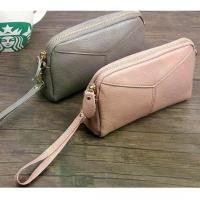 ราคา กระเป๋าหนังแท้ leather pouch กระเป๋าคลัช W040 ทรง ขนม จีบ พร้อม ส่ง (1734767255575364897)