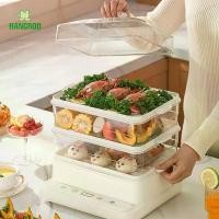 ราคา หม้อนึ่งไฟฟ้า เครื่องนึ่งไฟฟ้าอเนกประสงค์ 3 ชั้น ความจุขนาดใหญ่ ไข่นึ่ง , ขนม , ปลานึ่ง (1731935874463140366)