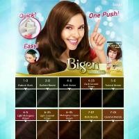 ราคา [COD][tiktokสินค้าขายดีปี]Bigen Cream Color Easy Quick One Push Bigen Cream Color Hair Dye Is Easy to Use with a Comb, No Mixing Required, Covers White Hair, Long-Lasting, Nourishes Hair, 40g. (173556