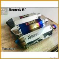 ราคา MarketofMarvels ความคงทน ปลายท่อ Akrapovic ขนาด ยาว14นิ้วสวมคอท่อ 2 นิ้ว มอเตอร์ไซค์ Motorcycle รถ สปริง profender กันสะบัด (1730687115624483445)