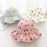 ราคา หมวกเด็กทารกผู้หญิงสำหรับฤดูร้อน ผ้าฝ้าย ลายผลไม้ หมวกบักเก็ตสำหรับเด็ก กันแดด พร้อมริบบิ้นสไตล์เจ้าหญิง เหมาะสำหรับเด็กผู้หญิง ใช้เดินทางไปทะเล ขนาด 1–3 ปี (1734876355897755469)