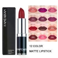 ราคา ลิปสติกเนื้อเนียน ลิปสติกเนื้อแมทกันน้ำ ลิปกลอส HANDAIYAN เครื่องสำอาง ผู้หญิง Cosmetic Cosmetics Women ริมฝีปาก ลิปจีน ลิป โมร็อกโก หัว จุ่ม ใหญ่ ๆ (1731648156541094337)