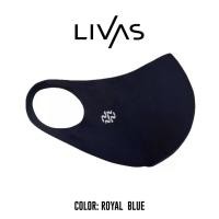 ราคา LIVAS แมสเกาหลี แมสผ้า หน้ากากผ้า หน้ากากผ้าทรงเกาหลี สีน้ำเงิน Mask Royal Blue สไตล์มินิมอล สไตล์เกาหลี แฟชั่นเกาหลี (1735538762783688097)