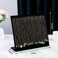 ราคา แท่นโชว์สร้อยคอและกำไลข้อมือแบบผ้าสักหลาด, ดีไซน์หรูหรา, แท่นโชว์เครื่องประดับ, ที่เก็บและโชว์เครื่องประดับ, แผ่นวางสร้อยคอ, อุปกรณ์เสริมสำหรับโชว์เครื่องประดับ ถุง พลาสติก กล่อง (1734746279087080906)