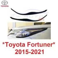 ราคา สีดำด้าน ครอบไฟหน้า Toyota Fortuner 2015 - 2021 ของแต่งฟอร์จูเนอร์ ครอบไฟรถโตโยต้า ฟอร์จูเนอร์ ใหม่ คิ้ว ไฟหน้า ฝาครอบ (1735564227432645644)