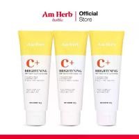 ราคา บิวตี้บุฟเฟ่ต์ โฟมล้างหน้านม[แพ็ค 3 ชิ้น] Am Herb Brightening Soft Cream Facial Foam Plus โฟมล้างหน้าสูตรซอฟท์ครีม อัพผิวขาวกระจ่างใส (1735386690471495147)