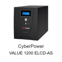 ราคา CyberPower VALUE 1200 ELCD-AS (เครื่องสํารองไฟคอมพิวเตอร์ขนาด 1,200 VA / 720 Watts มีจอ LCD)