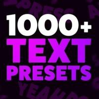 ราคา Text Presets for Animation Composer (พรีเซ็ตข้อความสำเร็จรูป สำหรับทำวิดีโออนิเมชัน ในโปรแกรม Adobe After Effects)