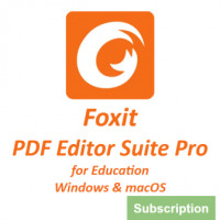 ราคา Foxit PDF Editor Suite Pro for Education 2024 (Windows & macOS) - Subscription License (โปรแกรมสร้าง และจัดการเอกสาร PDF รุ่นโปร สำหรับสถานศึกษา ระบบปฏิบัติการ Windows และ macOS ลิขสิทธิ์รายปี)